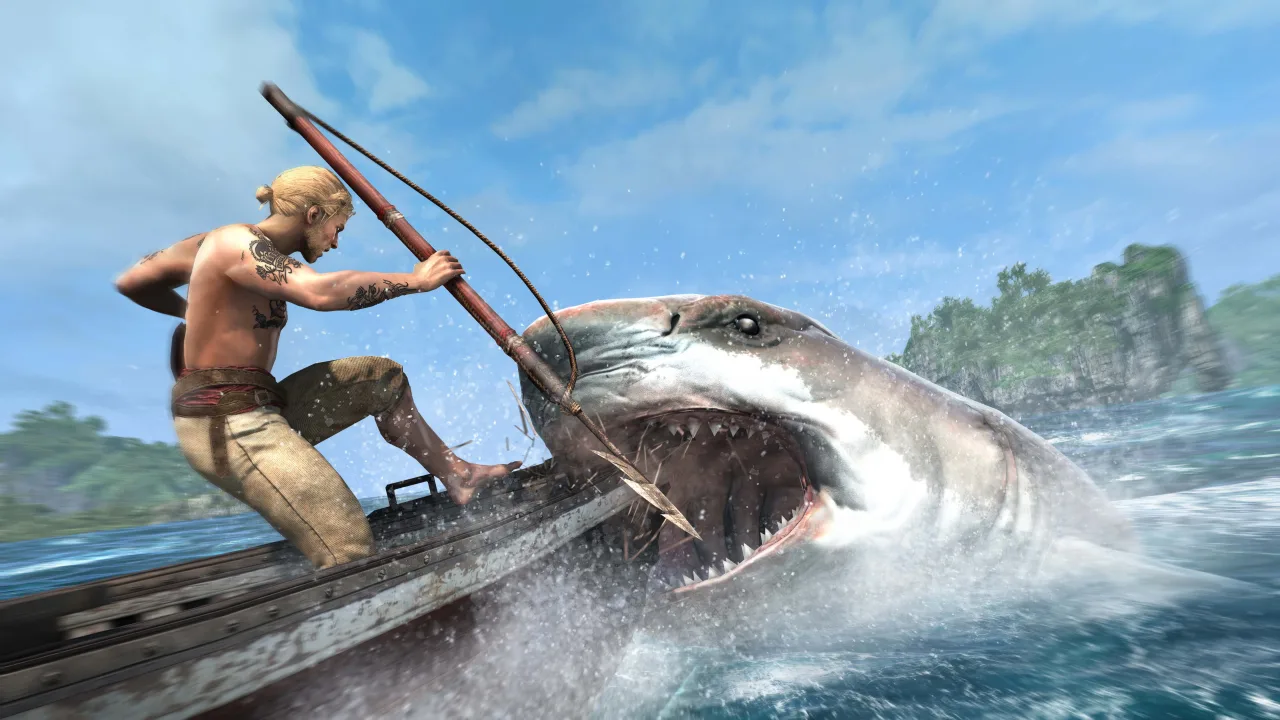 Cena do jogo Assassin's Creed Black Flag Resynced