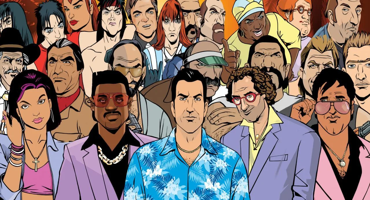 Cena do jogo Vice City