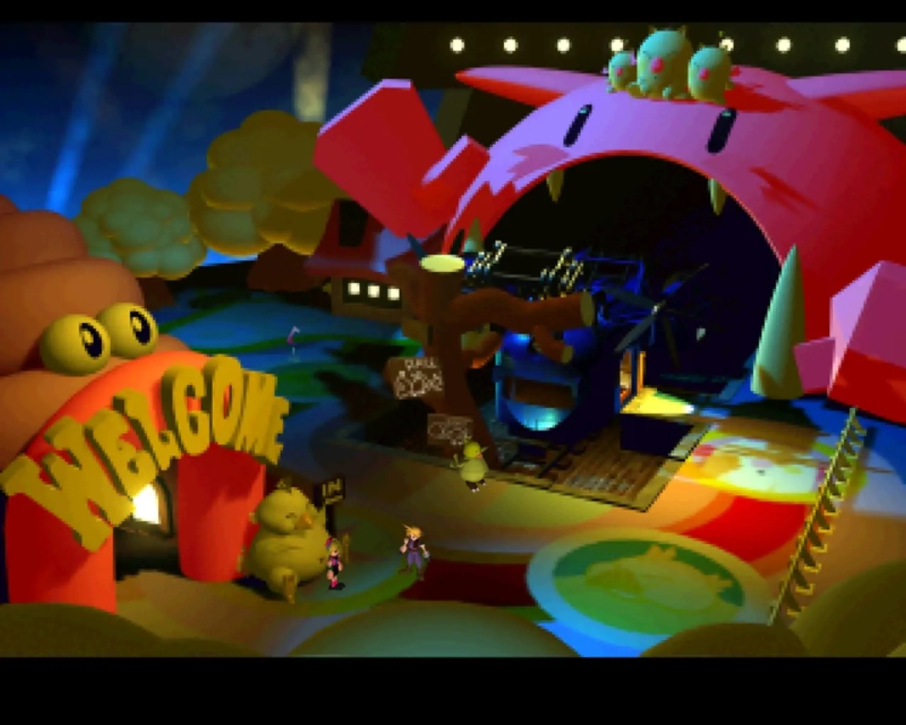 Cena do jogo Final Fantasy VII Revelation