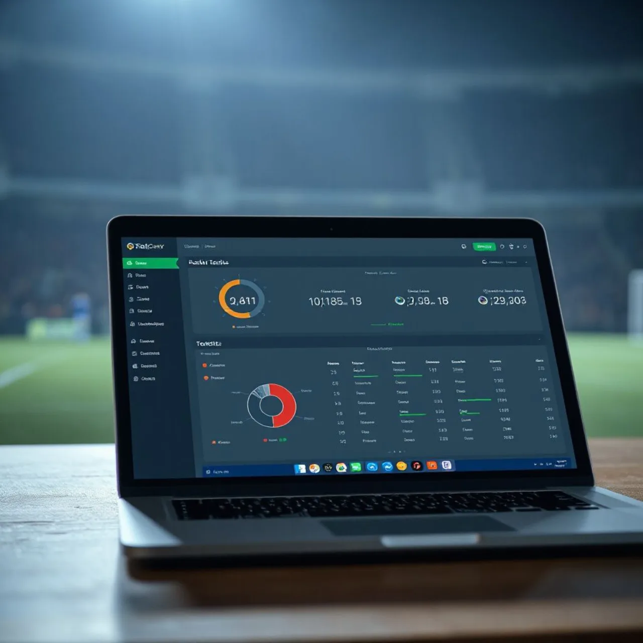Tela de PC exibindo a interface do Football Manager 27 com logotipos da Steam, Epic e Xbox Game Pass