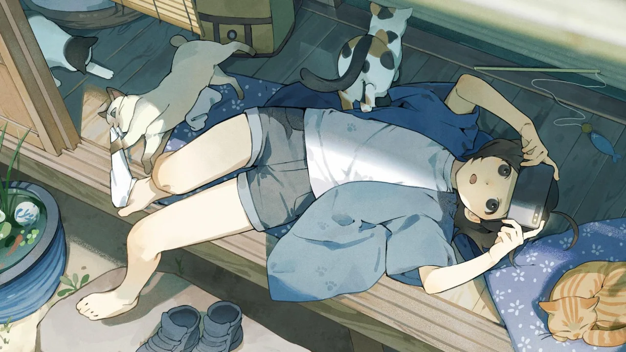 Cena do jogo Neko Odyssey