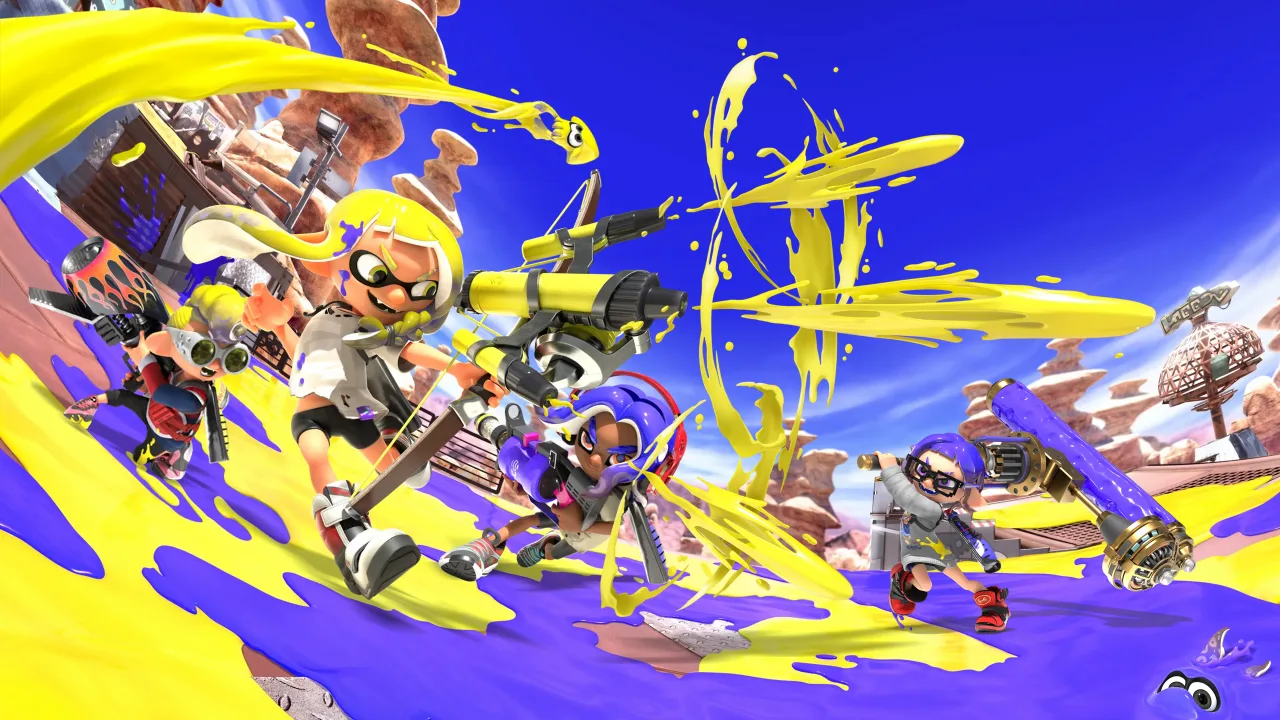 Cena do jogo Splatoon 3