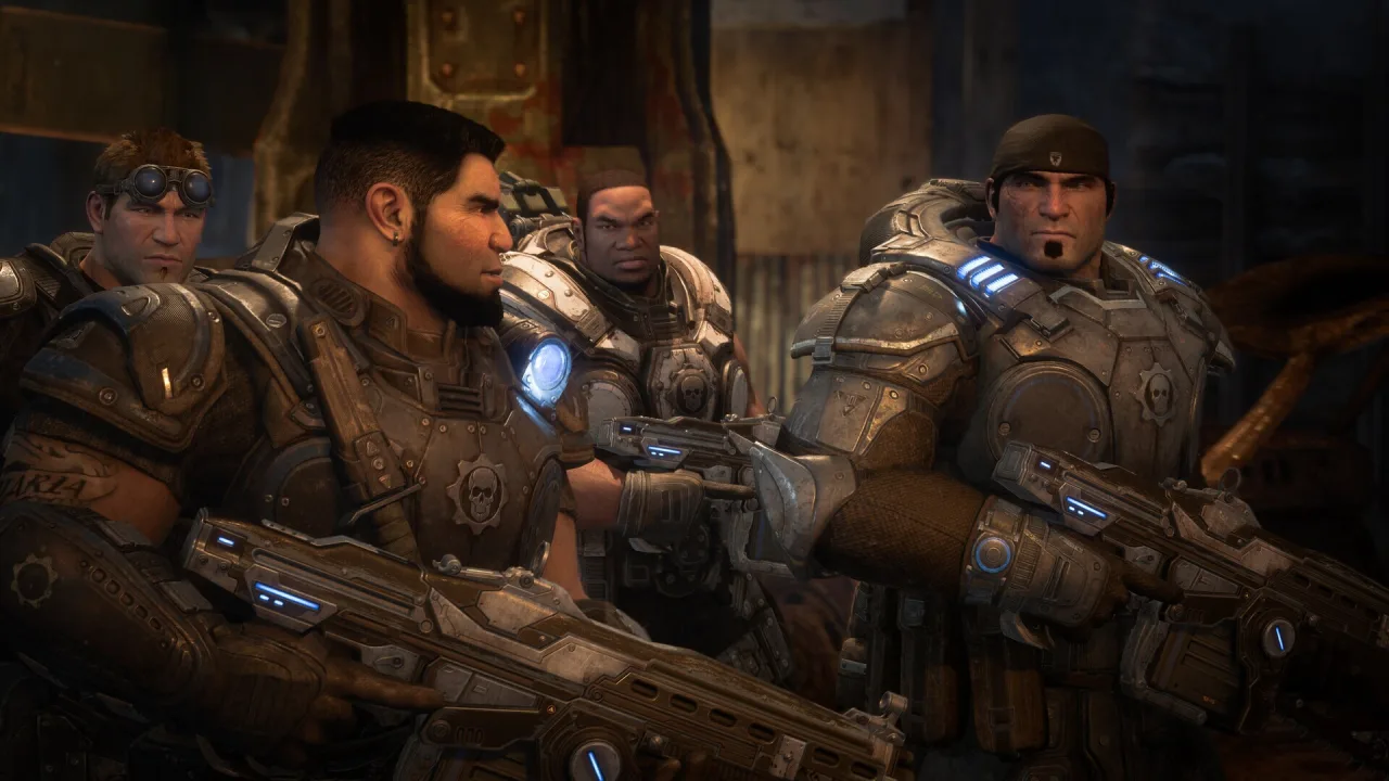 Cena do jogo Gears of War: E-Day