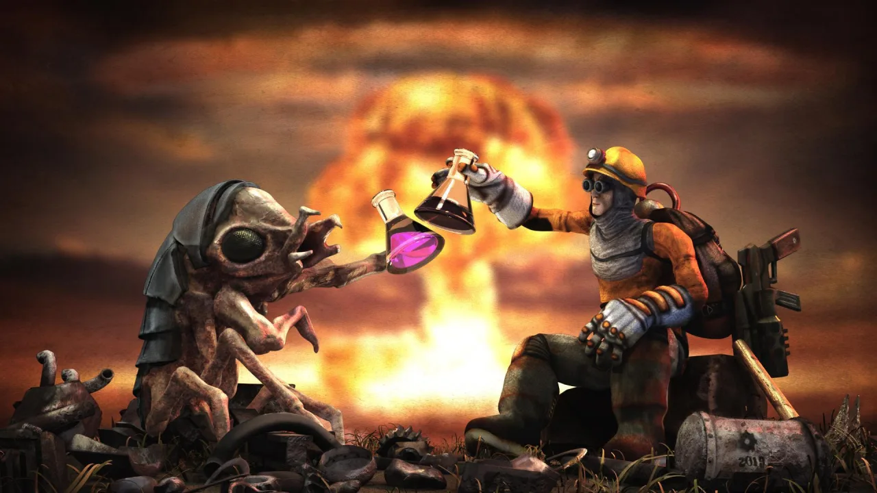 Cena do jogo Factorio