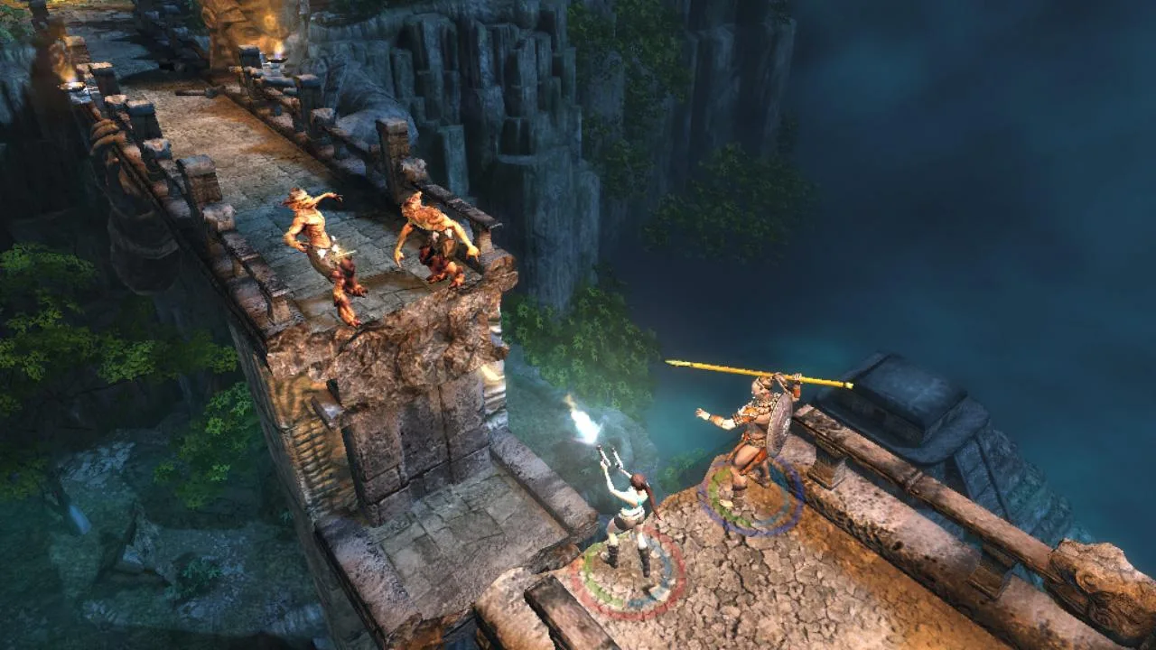 Cena do jogo Lara Croft