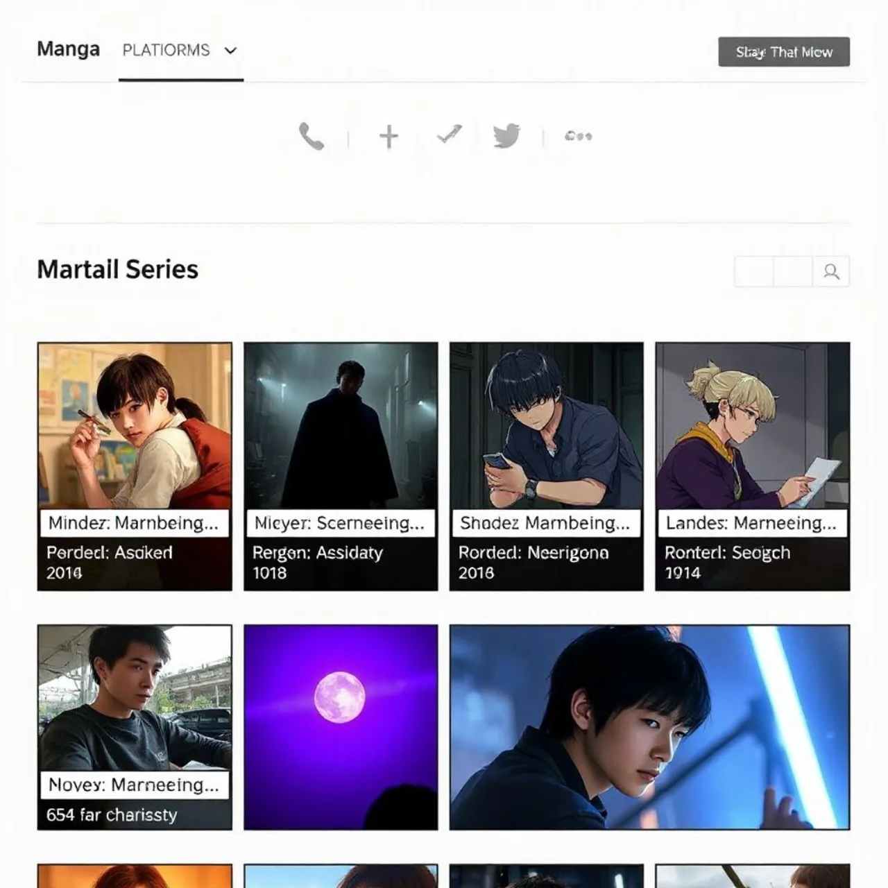 Logotipo "Kadokawa World Manga" em destaque na interface do KadoComi ao lado de capas de mangás em inglês