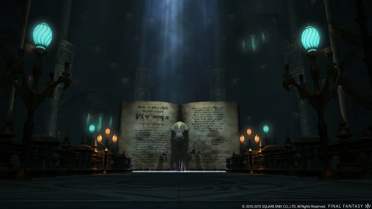 Cena do jogo Final Fantasy XIV Online