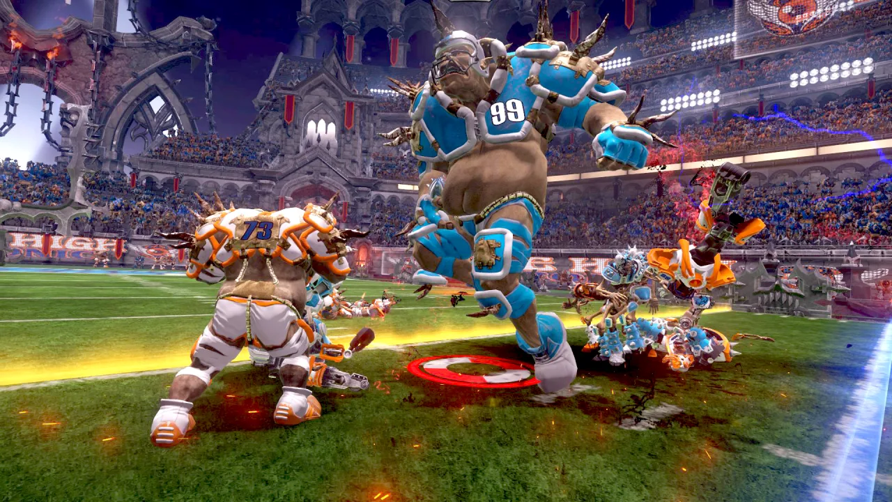Cena do jogo GOAT Football League