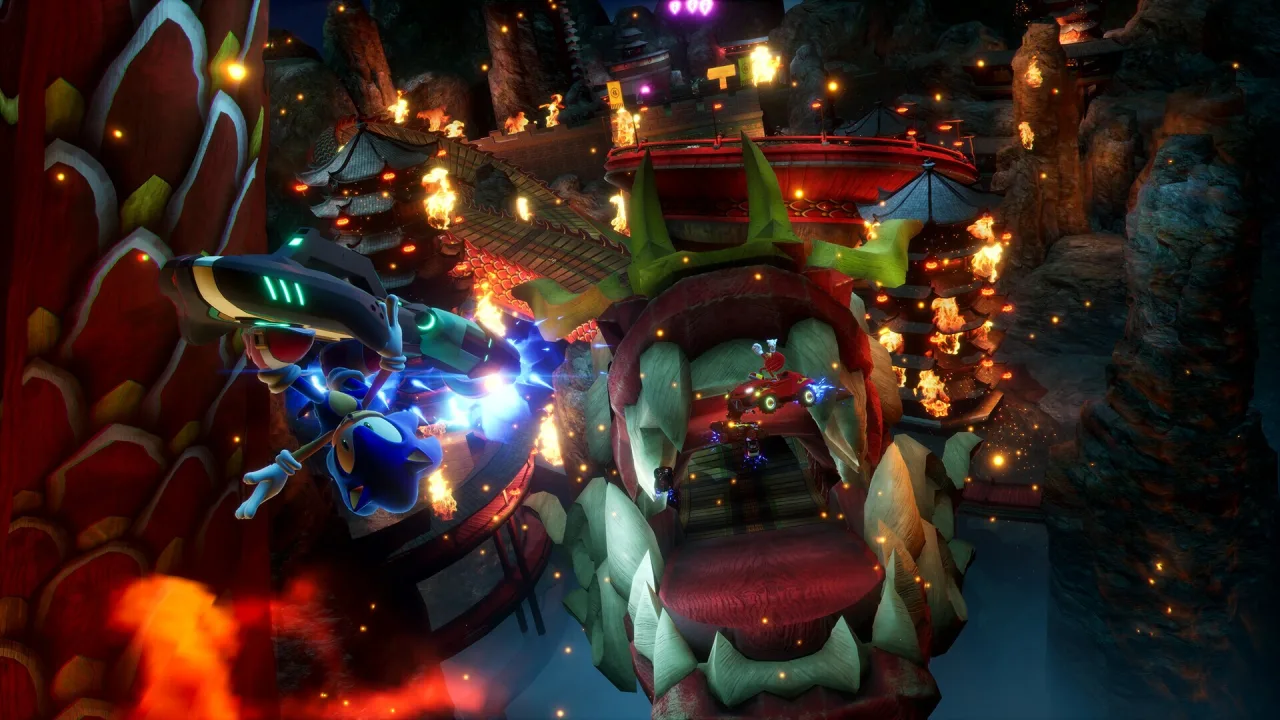 Cena do jogo Sonic Racing CrossWorlds