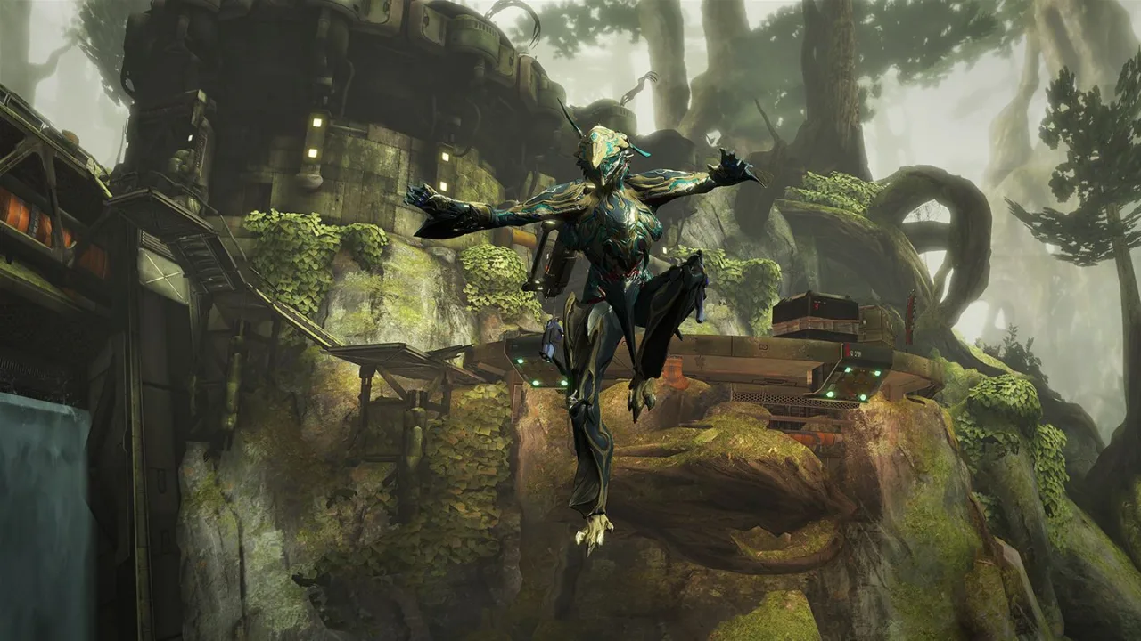 Cena do jogo Warframe