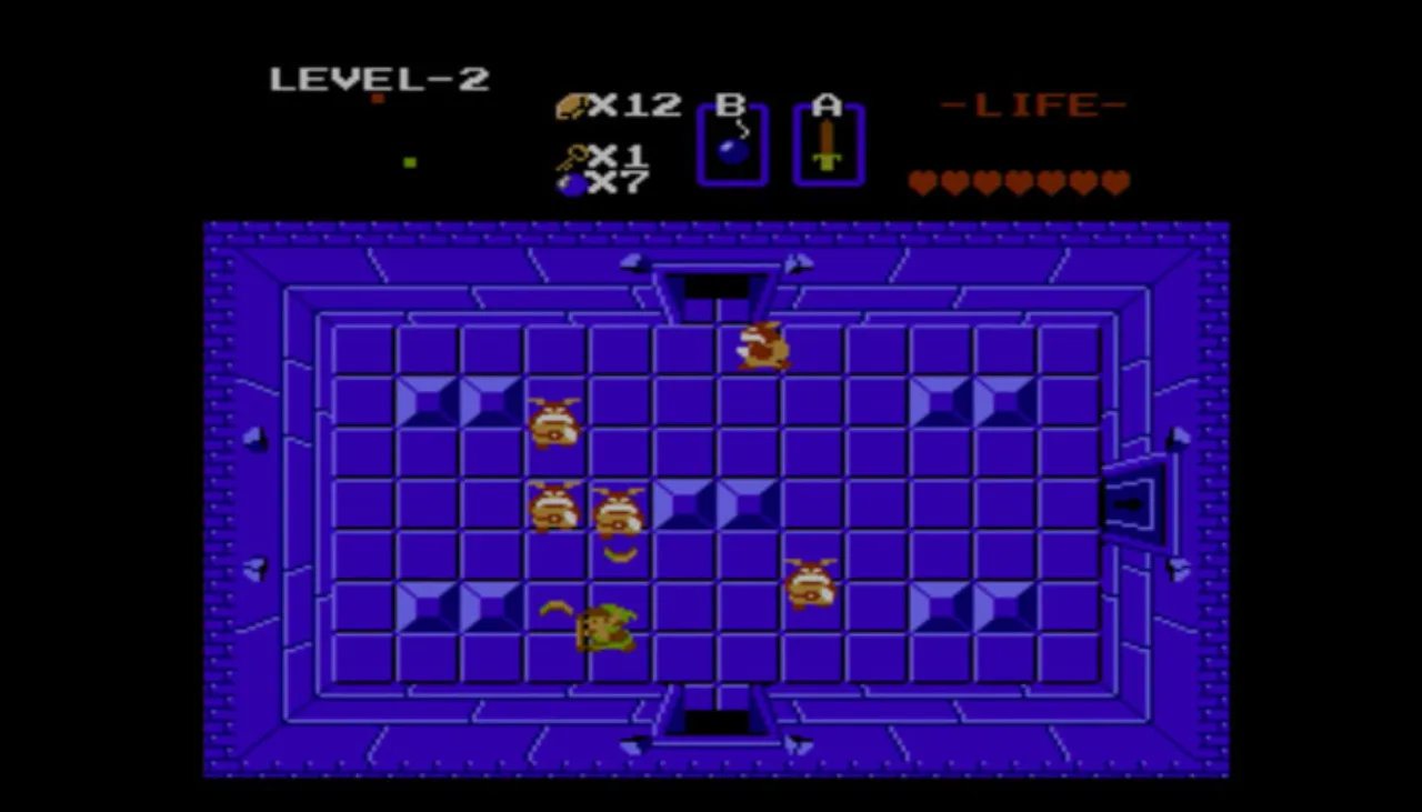 Cena do jogo The Legend of Zelda