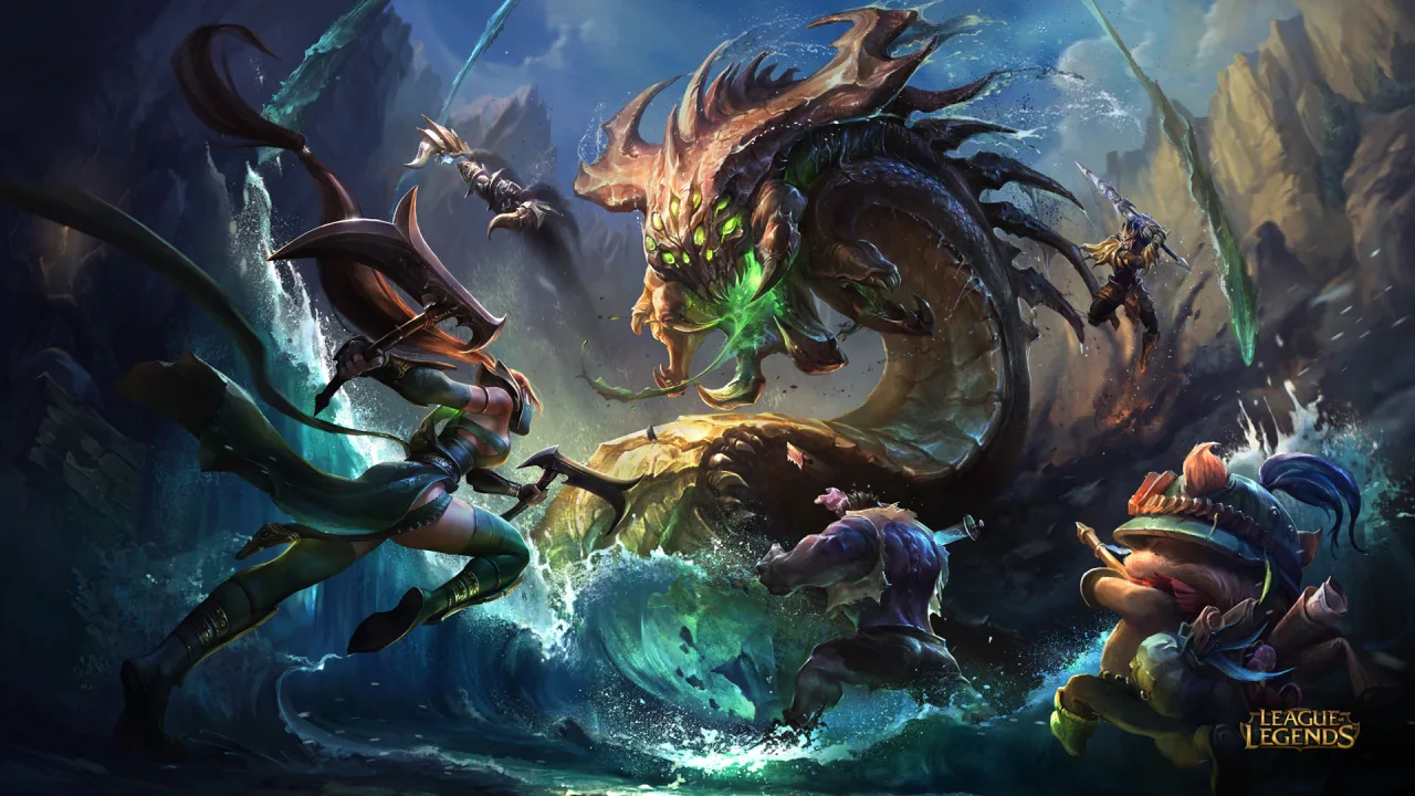Cena do jogo League of Legends