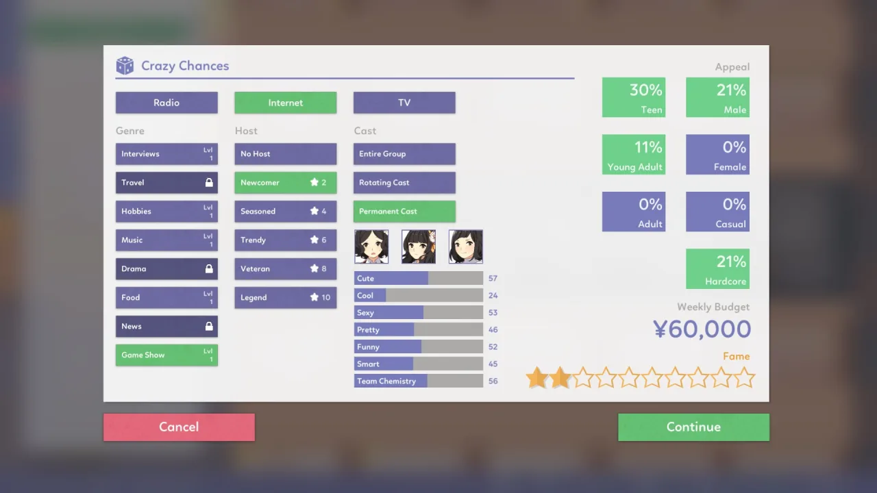 Imagem ilustrativa: Idol Manager: Virtual Venture anunciado; simulador de VTubers chega em 2027