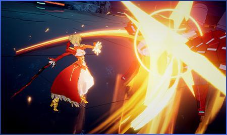 Cena do jogo Fate/EXTRA Record