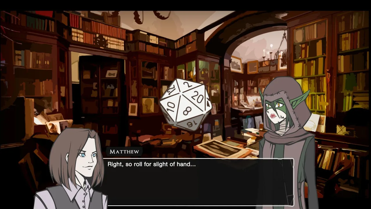 Cena do jogo Critical Role