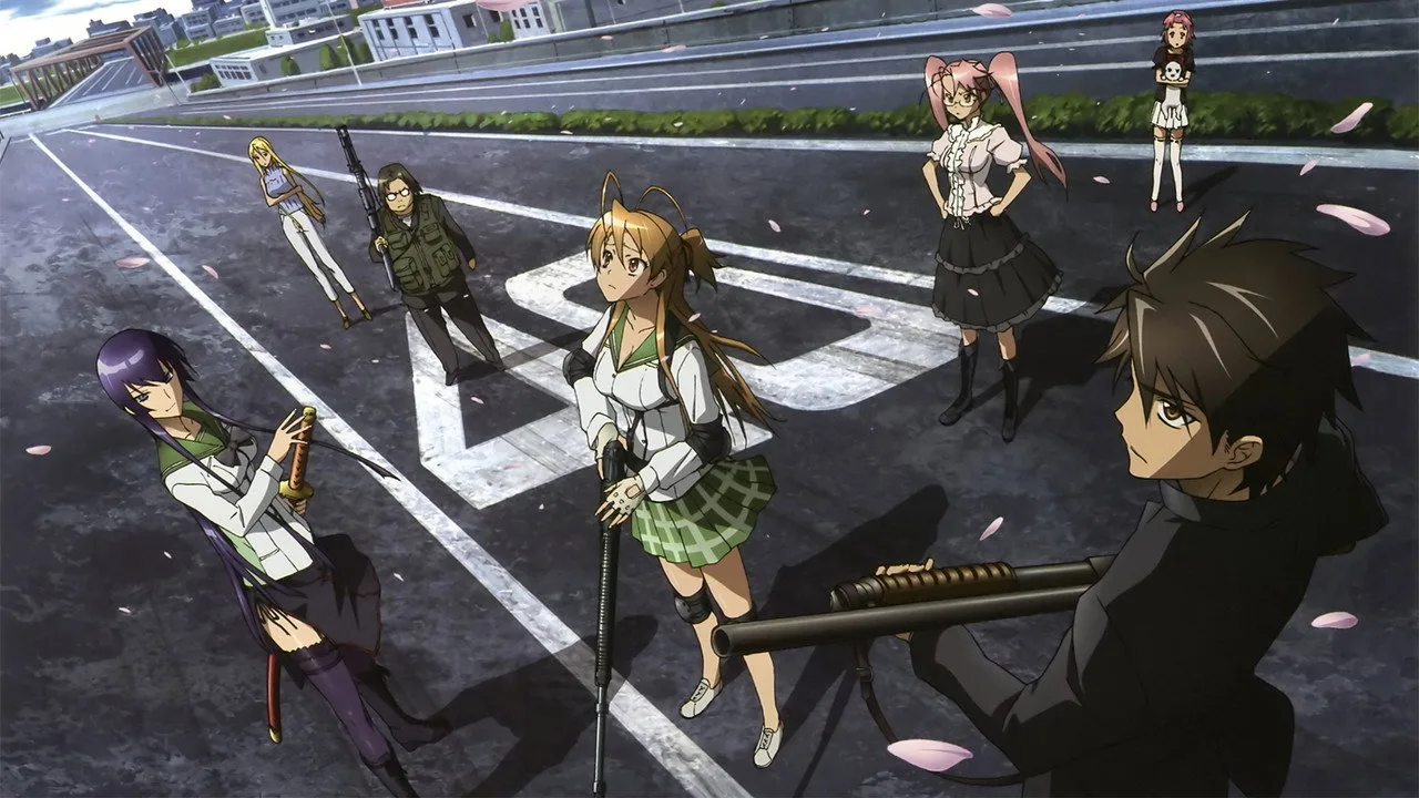 Imagem de High School of the Dead — I Am The Only One Who Is Not Attacked In The World Filled With Zombies