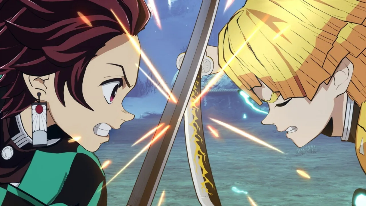 Cena do jogo Demon Slayer: Kimetsu no Yaiba
