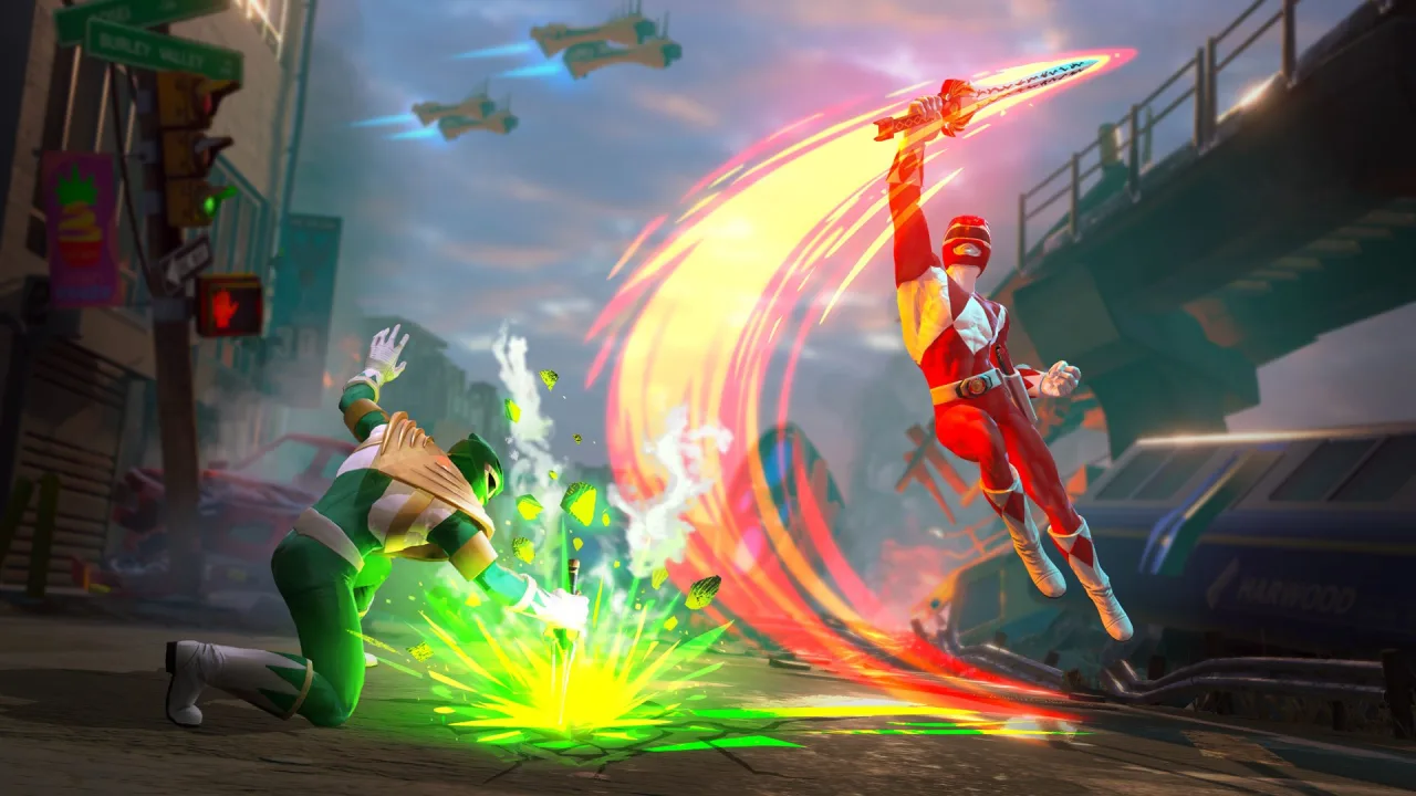 Cena do jogo Power Rangers