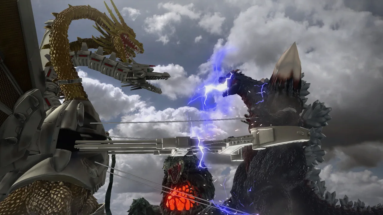 Cena do jogo Godzilla