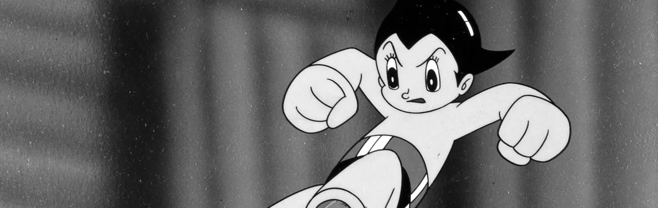 Cena do anime Astro Boy