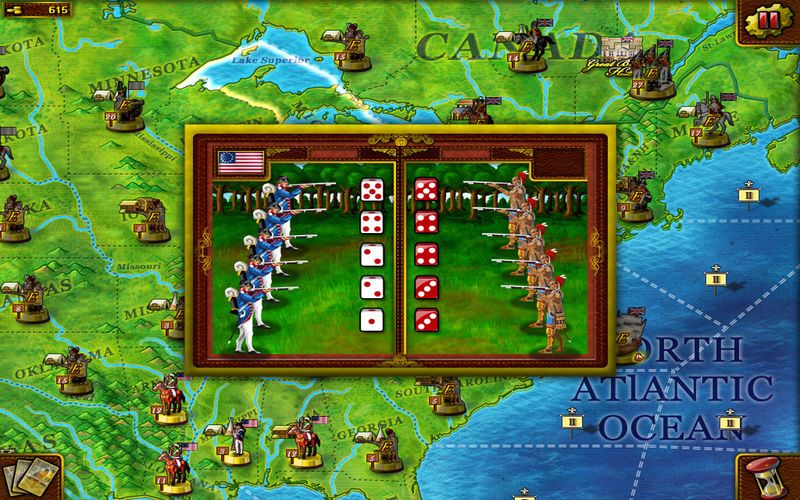 Cena do jogo American Revolutionary War