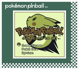 Cena do jogo Pokémon Pinball