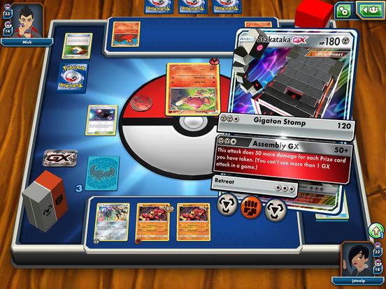 Cena do jogo Pokemon TCG
