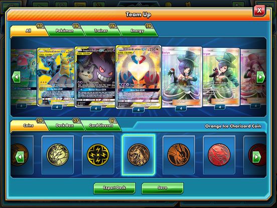 Cena do jogo Pokemon TCG