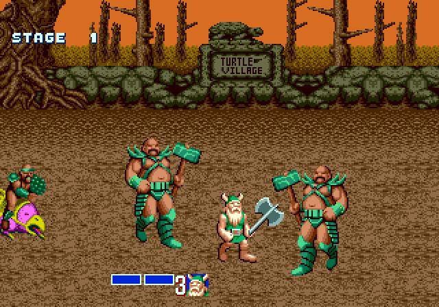 Cena do jogo Golden Axe