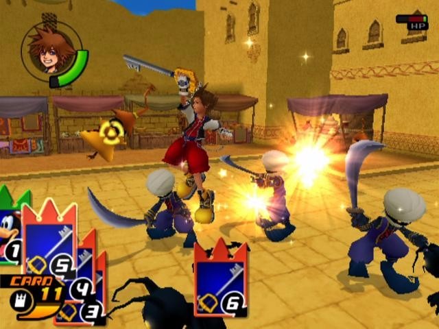 Cena do jogo Kingdom Hearts