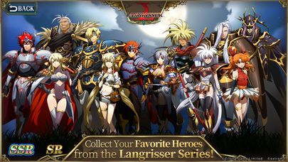 Cena do jogo Langrisser