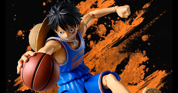 Imagem ilustrativa: Luffy entra na NBA: figura da Tamashii Nations celebra vitória dos Knicks