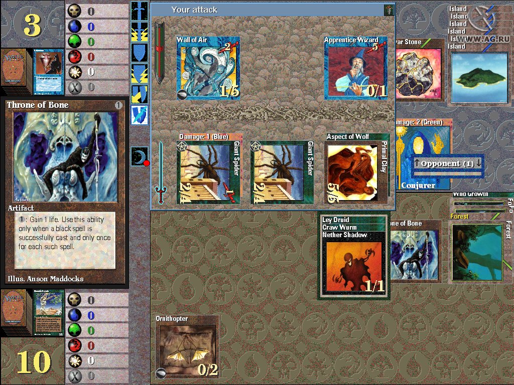 Cena do jogo Magic: The Gathering