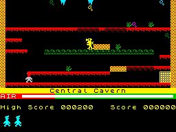 Cena do jogo Manic Miner