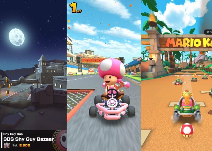 Cena do jogo Mario Kart Tour