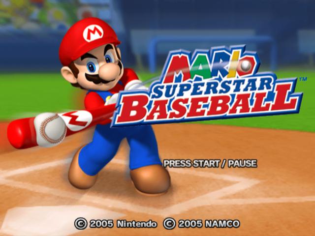 Cena do jogo Mario Superstar Baseball