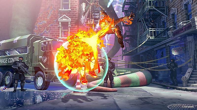 Cena do jogo Marvel Tokon: Fighting Souls