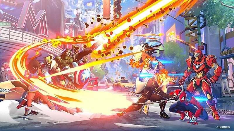 Cena do jogo Marvel Tokon: Fighting Souls
