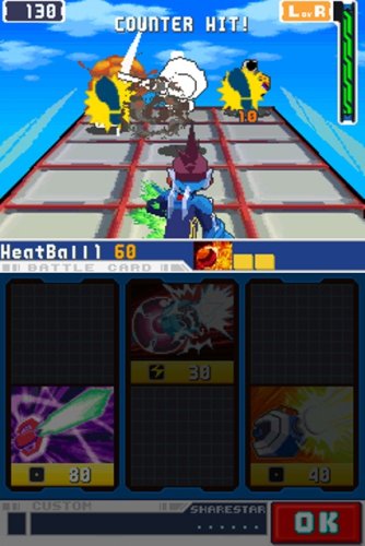 Cena do jogo Mega Man Star Force