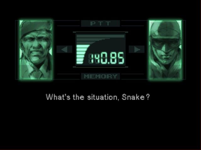 Cena do jogo Metal Gear Solid