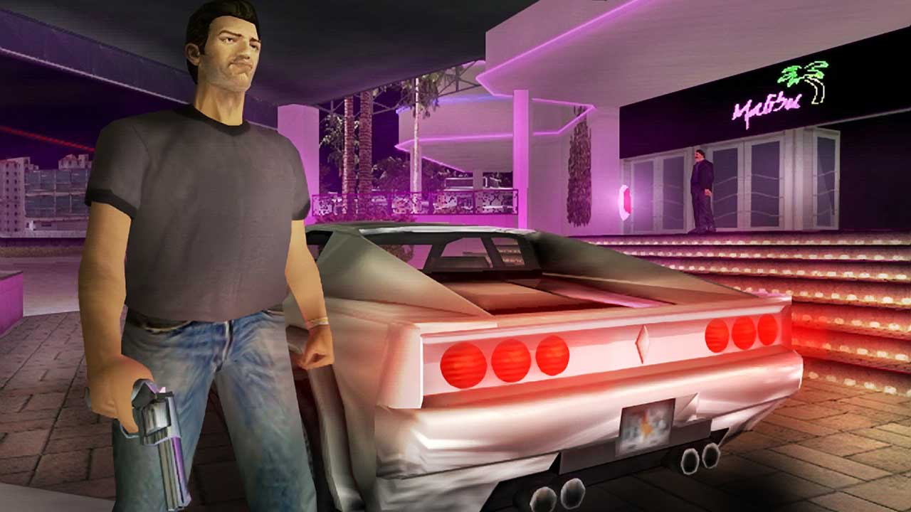 Cena do jogo Vice City