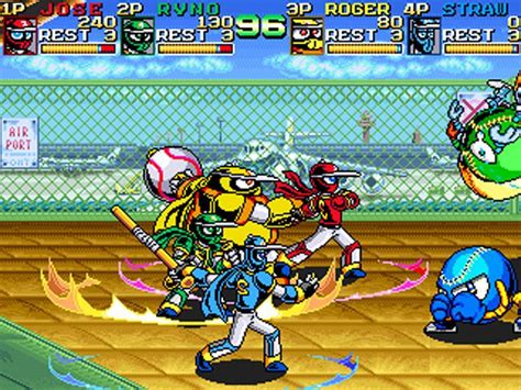 Cena do jogo Ninja Baseball Bat Man