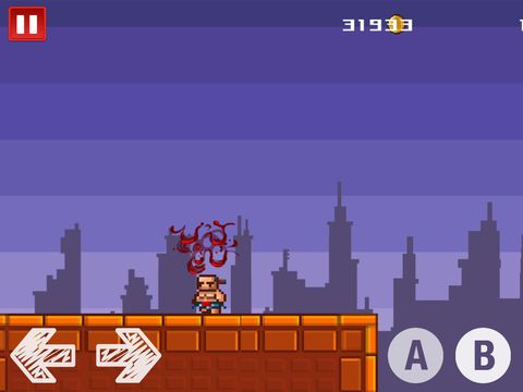 Cena do jogo Ninja Baseball League-Man