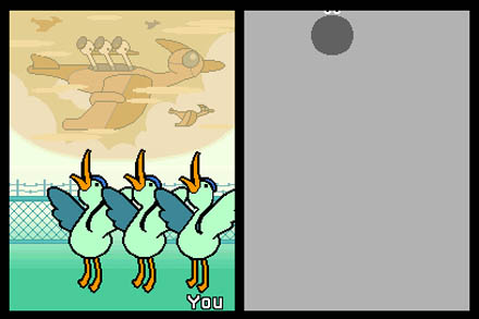 Cena do jogo Rhythm Heaven Groove