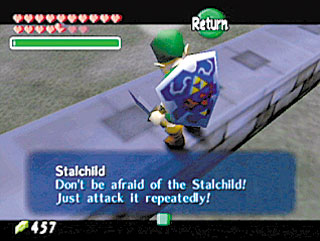 Cena do jogo The Legend of Zelda: Ocarina of Time