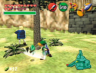 Cena do jogo The Legend of Zelda: Ocarina of Time