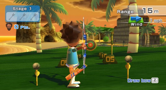 Cena do jogo Wii Sports Resort