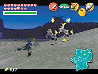 Cena do jogo The Legend of Zelda: Ocarina of Time