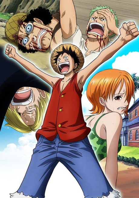 Cena do anime Luffy