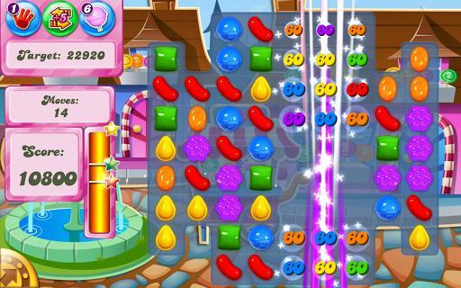 Cena do jogo Candy Crush Saga